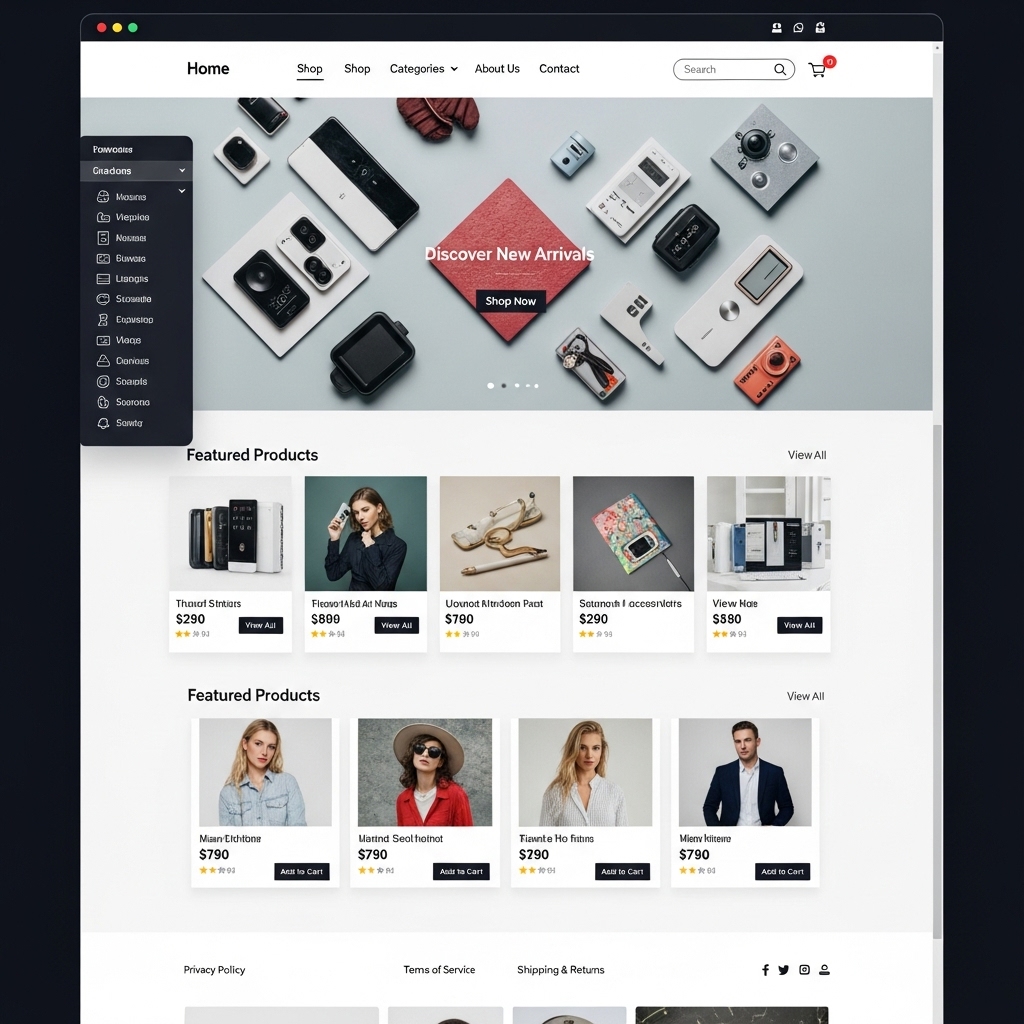 ระบบ E-commerce สำหรับร้านค้าออนไลน์